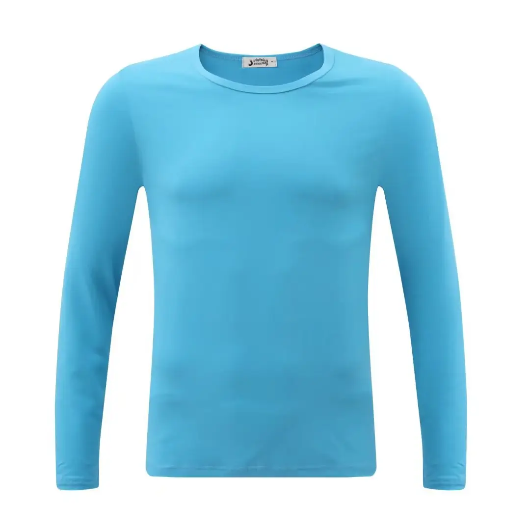 Men's Black Long Sleeve V-Neck T-Shirt - Image 23