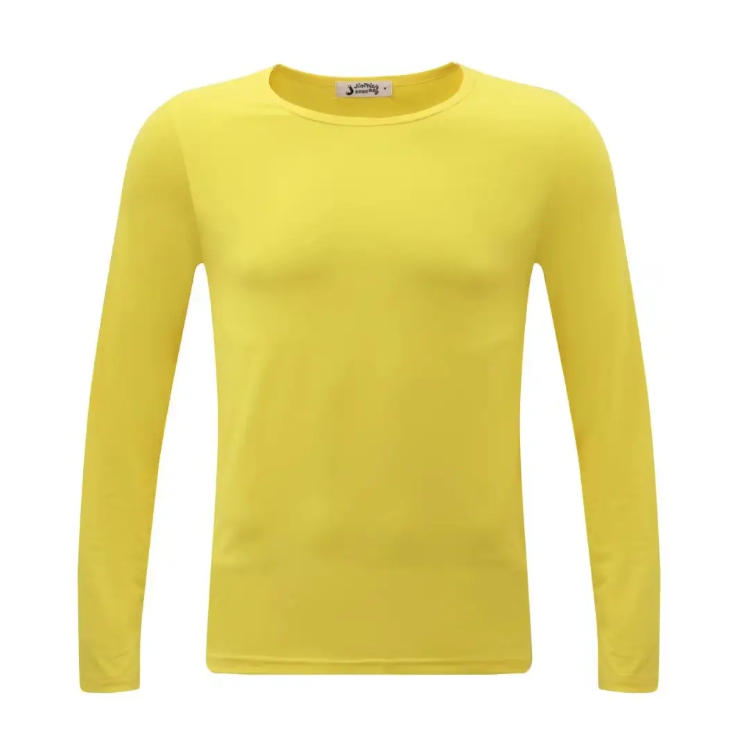 Men's Black Long Sleeve V-Neck T-Shirt - Image 32