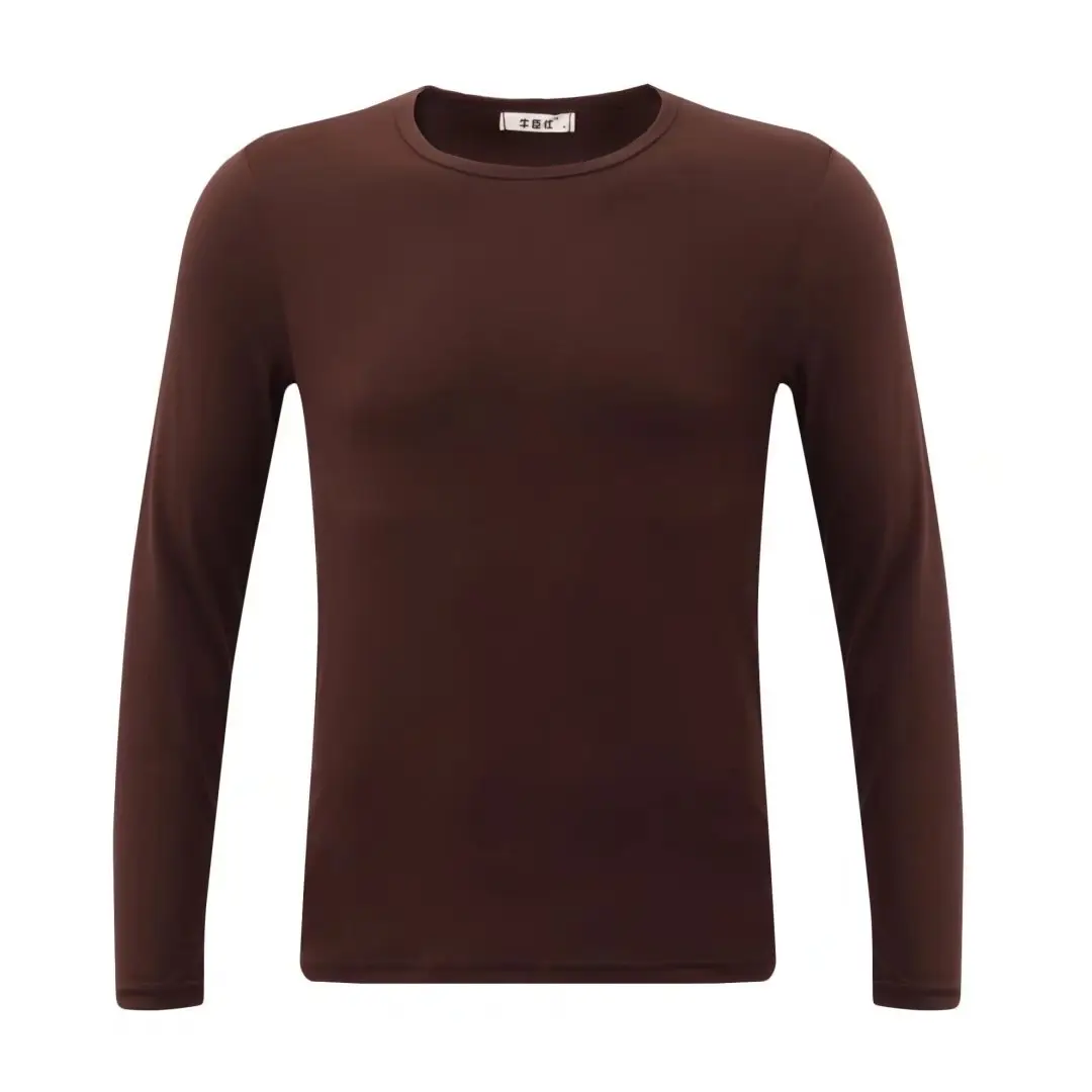 Men's Black Long Sleeve V-Neck T-Shirt - Image 5