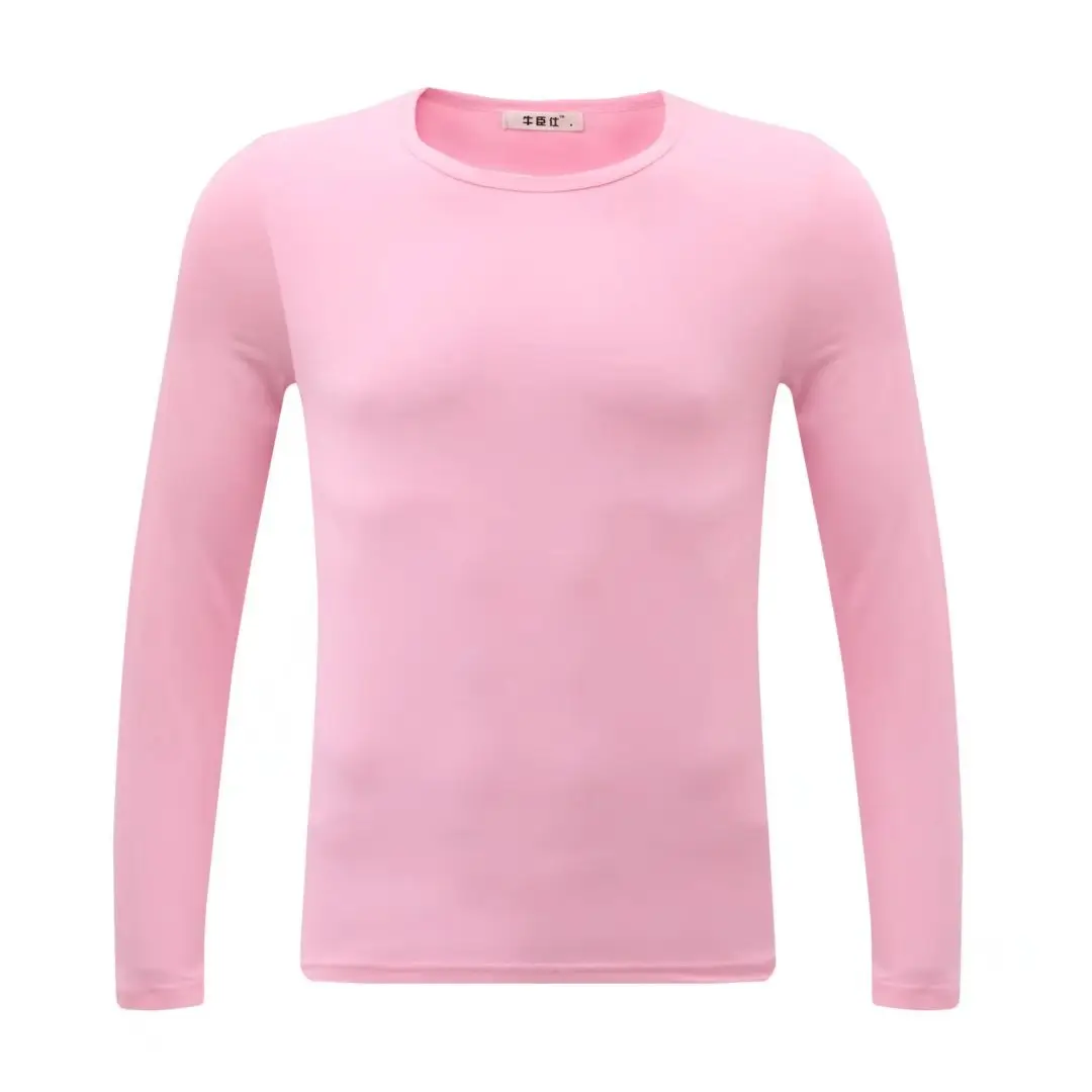 Men's Black Long Sleeve V-Neck T-Shirt - Image 7