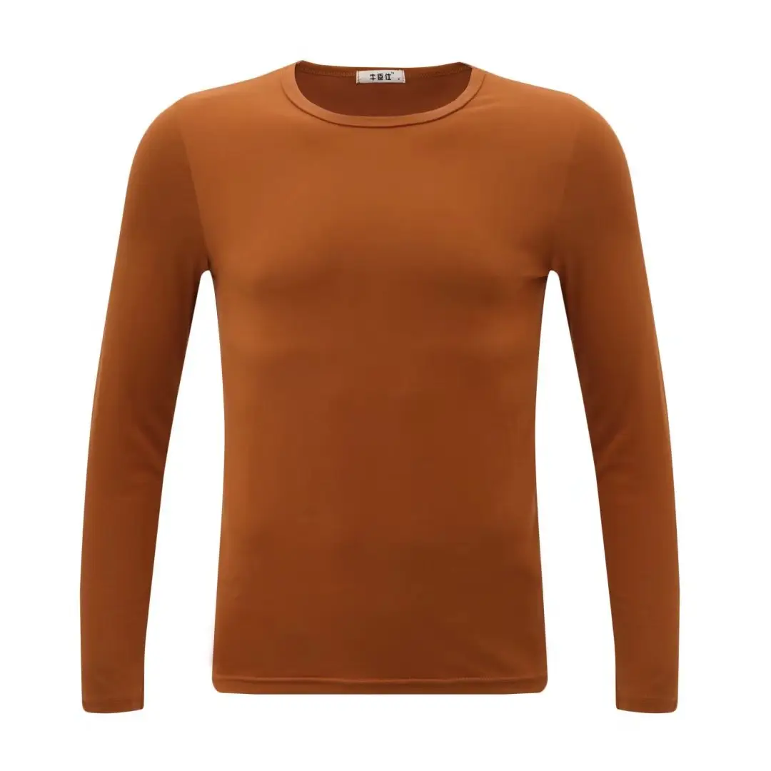 Men's Black Long Sleeve V-Neck T-Shirt - Image 8