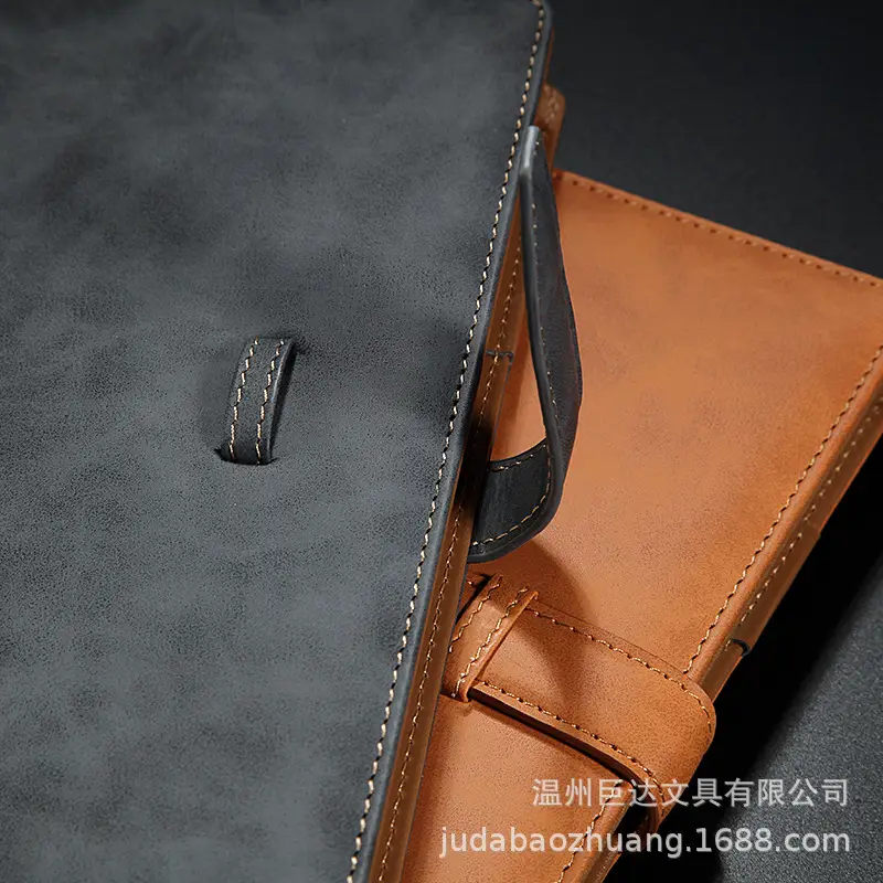 A5 Leather Diary with Buckle & Pen - Image 34