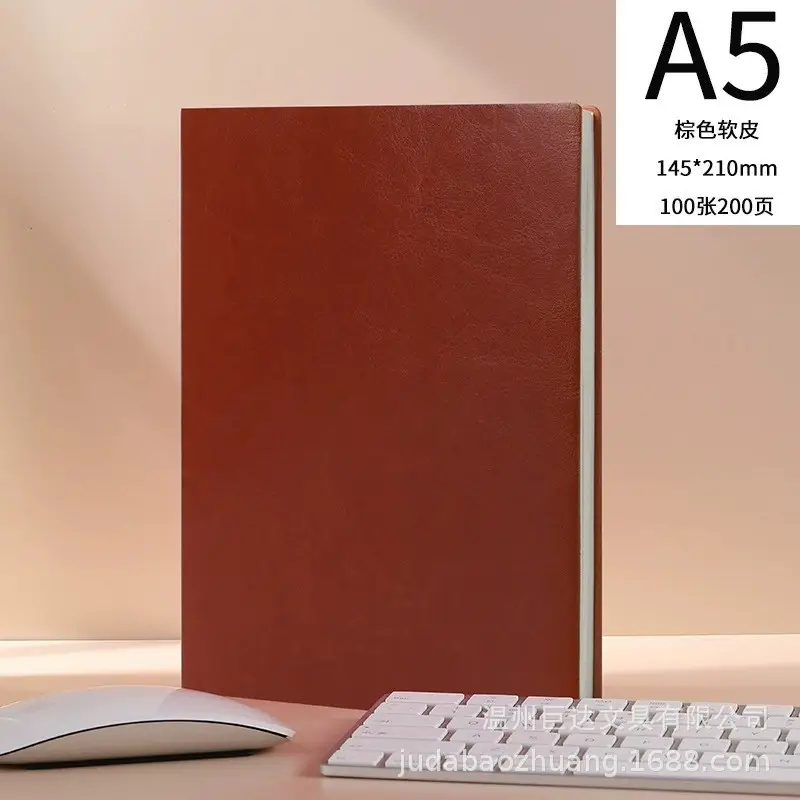 A5 Leather Diary with Buckle & Pen - Image 25