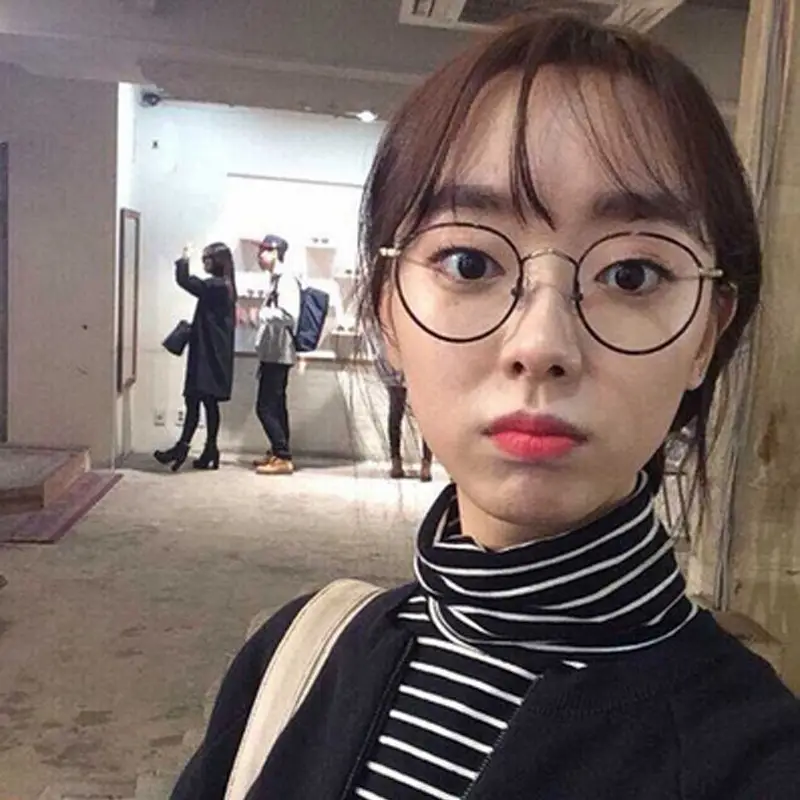 Women Korean Slim Fit Striped Turtleneck Top