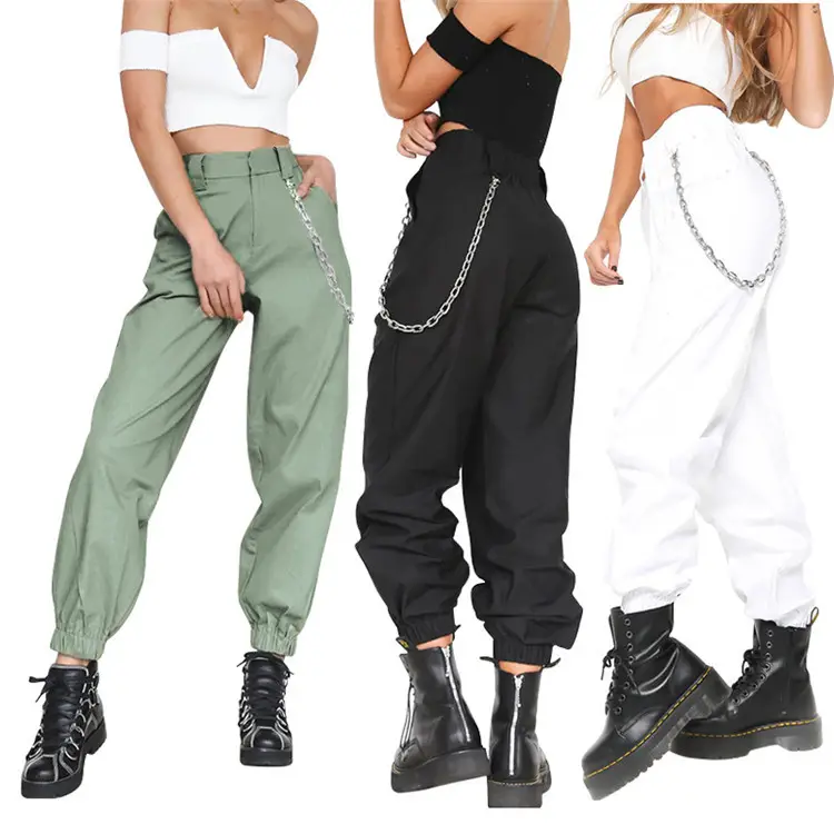 2021 Hot Selling Green Loose Skinny Harem Pants - Image 3