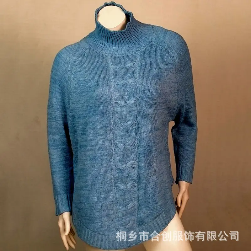 Yellow Turtleneck Sweater Plus Size Knit 2025 - Image 2