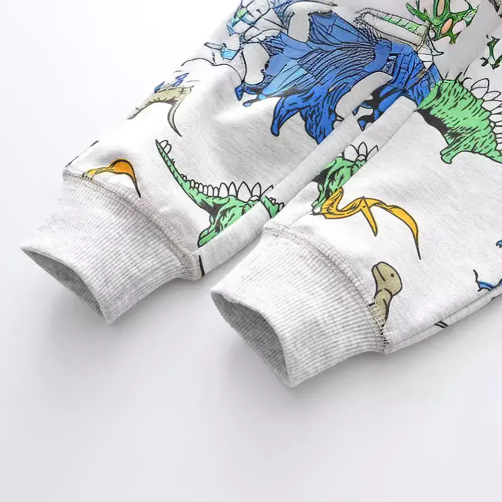 Boys Cartoon Print Cotton Trousers Autumn Wear