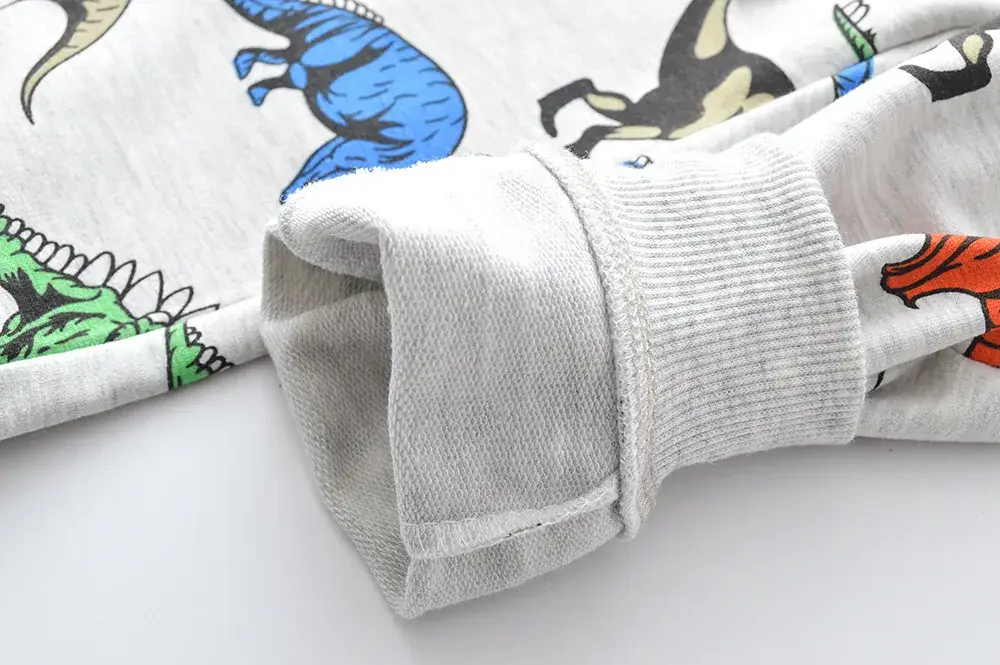 Boys Cartoon Print Cotton Trousers Autumn Wear — feature 5