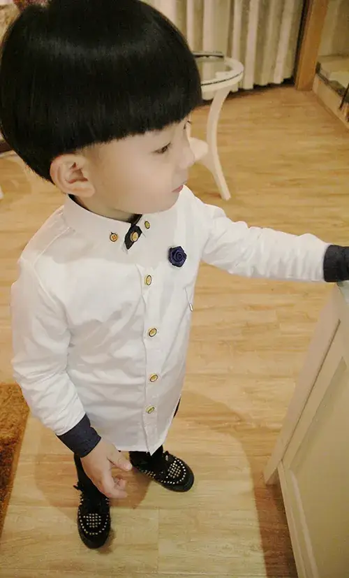 Children Korean Style Long Sleeve Shirts 2025 Spring Autumn — feature 1