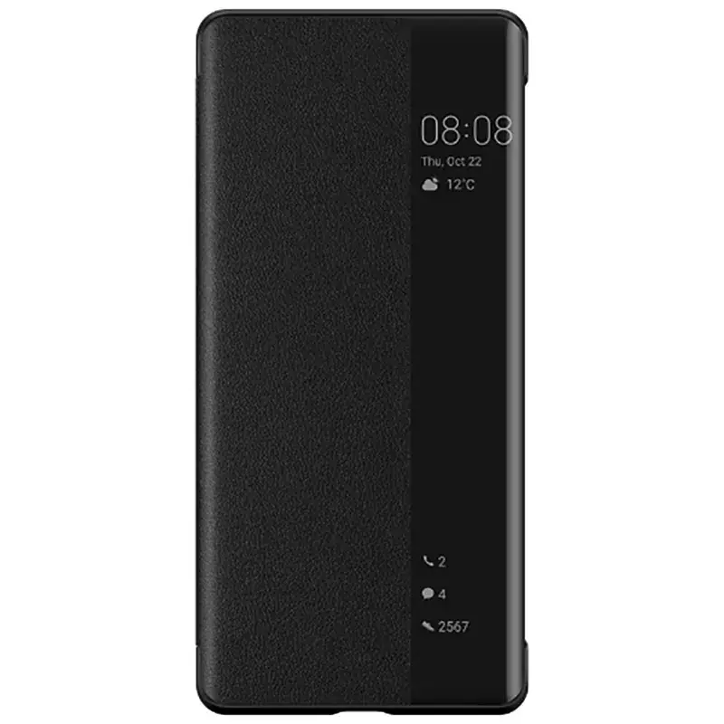 Smart Window Leather Case Huawei Pura 80 Mate70 Pro Black - Image 6