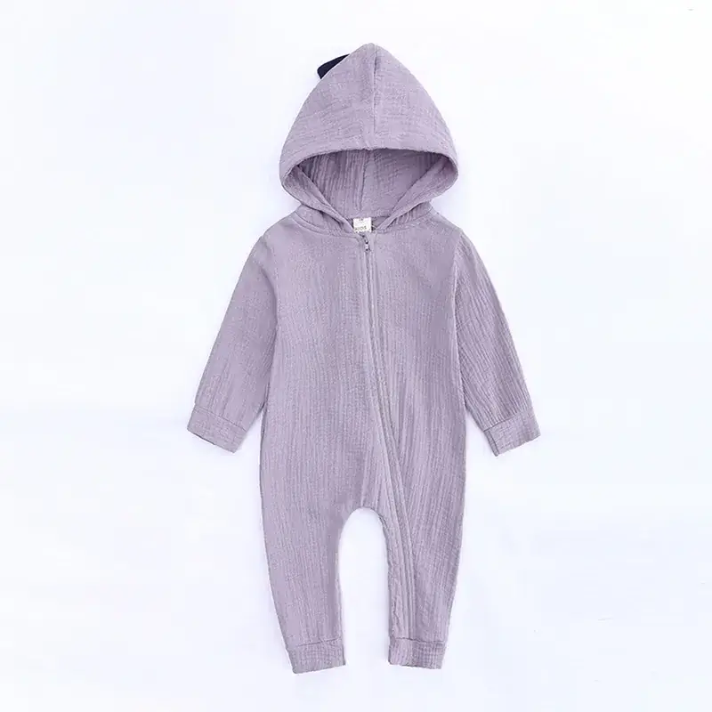 Lilac Hooded Zip-Fit Baby Suit 0-2Yrs - Image 5