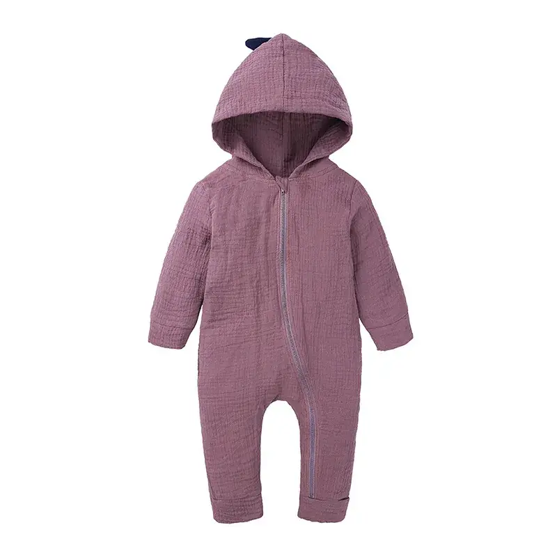 Lilac Hooded Zip-Fit Baby Suit 0-2Yrs - Image 2
