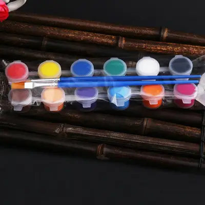 Children Acrylic Paint Set with Brushes - Image 2