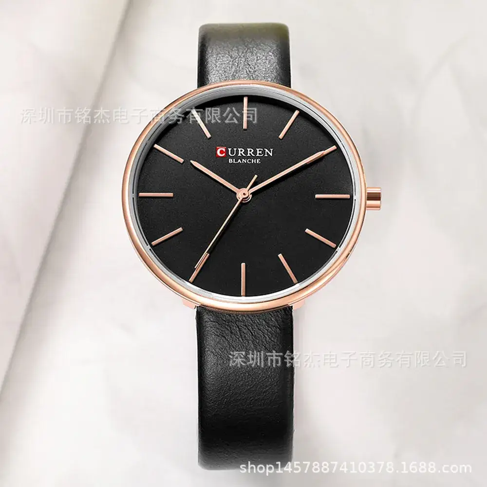 CURREN Women's Ultra-Thin Quartz Watch with Green Belt - Image 6