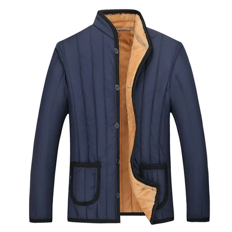 Winter Men's Velvet Padded Turtleneck Top