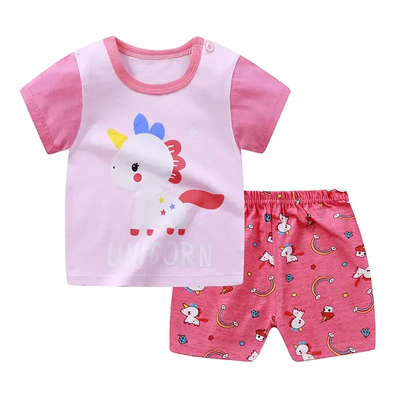 Lion Print Cotton Shorts Set for Boys Girls Summer - Image 9