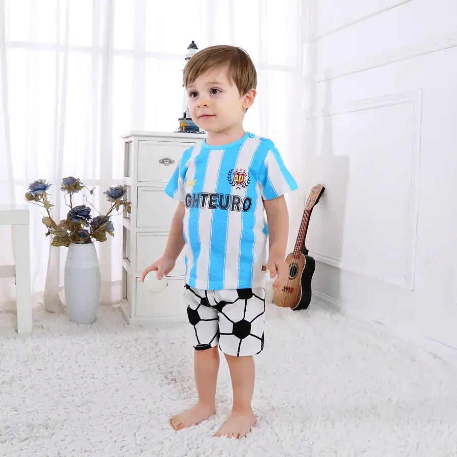 Lion Print Cotton Shorts Set for Boys Girls Summer - Image 10