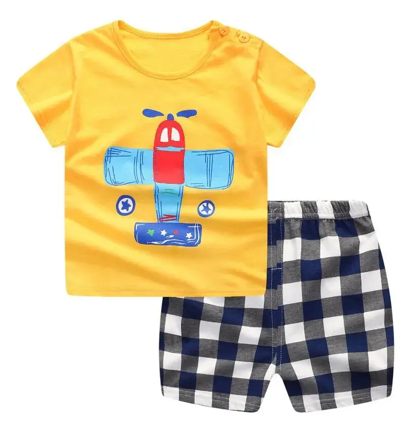Lion Print Cotton Shorts Set for Boys Girls Summer - Image 4