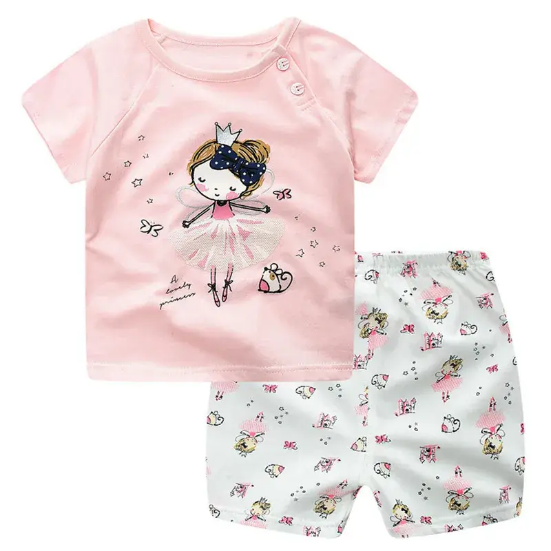 Lion Print Cotton Shorts Set for Boys Girls Summer - Image 8