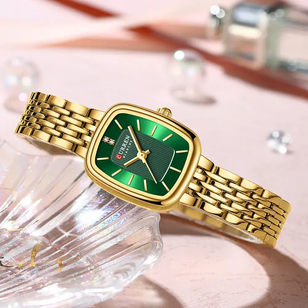 Women's Steel Band Quartz Watch Blue Dial Waterproof - Image 10