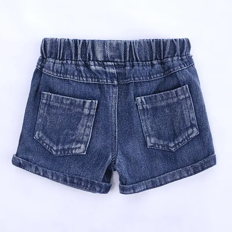 Girls Sleeveless Top & Denim Shorts Set Blue - Image 5
