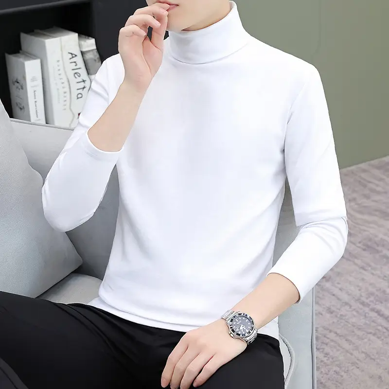 Men's Grey Embroidered Long Sleeve T-Shirt - Image 21