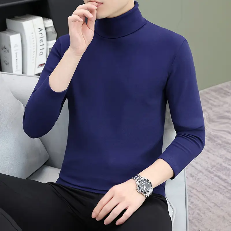 Men's Grey Embroidered Long Sleeve T-Shirt - Image 23