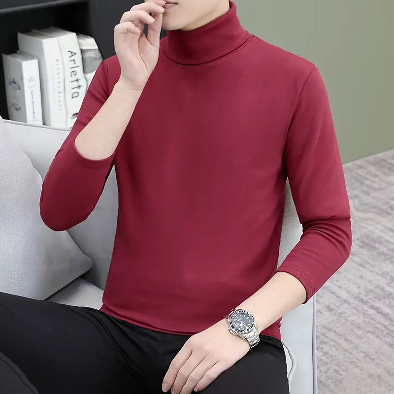 Men's Grey Embroidered Long Sleeve T-Shirt - Image 24