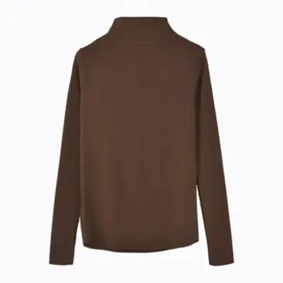 Women 2025 Black Turtleneck Long Sleeve T-Shirt - Image 4