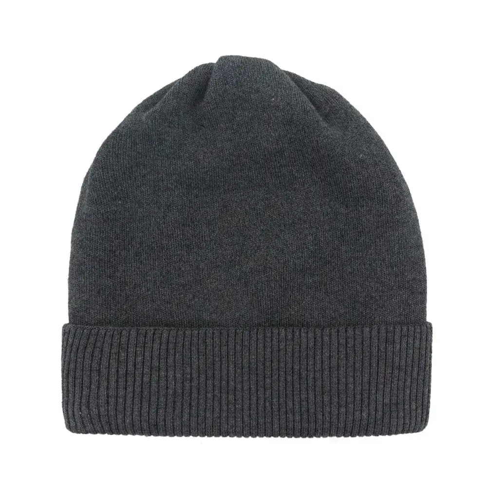 Men's Wool Knitted Beige Hat for Winter - Image 4