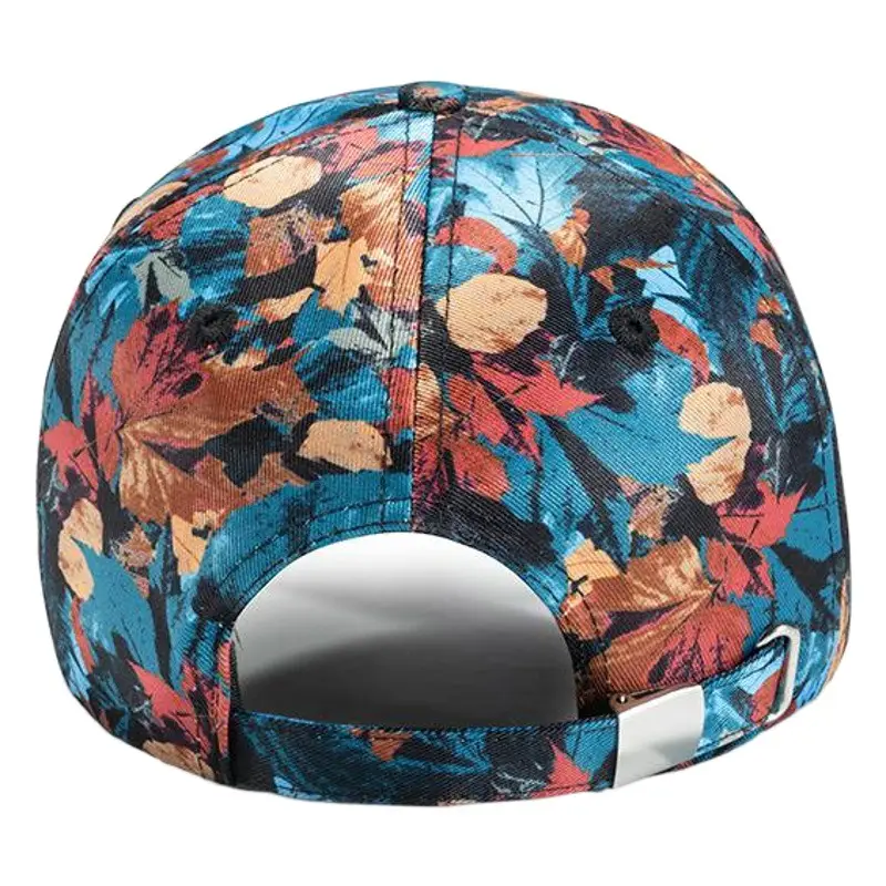 3D Printed Baseball Cap for Men Women Floral Blue