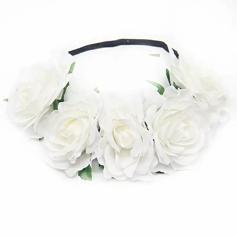 Red Rose Headband for Bridal Party Wear