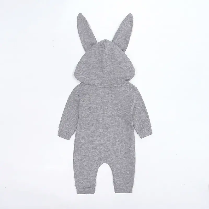 Baby Rabbit Ears Hoodie Suit Grey 0-2Y - Image 12