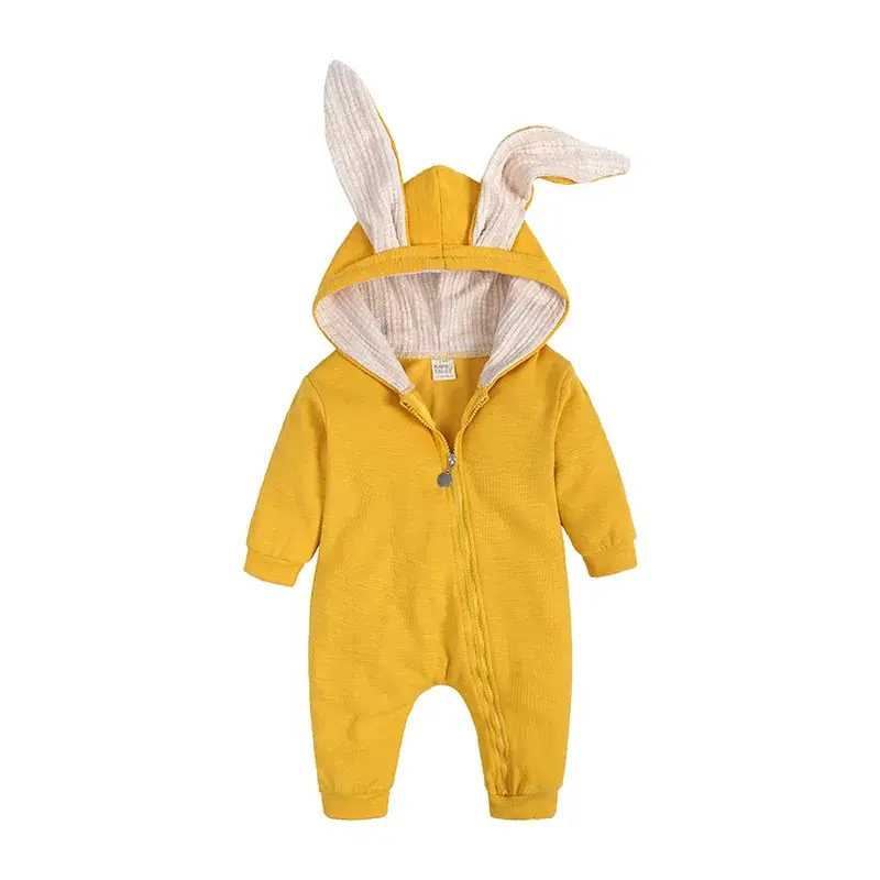 Baby Rabbit Ears Hoodie Suit Grey 0-2Y - Image 9