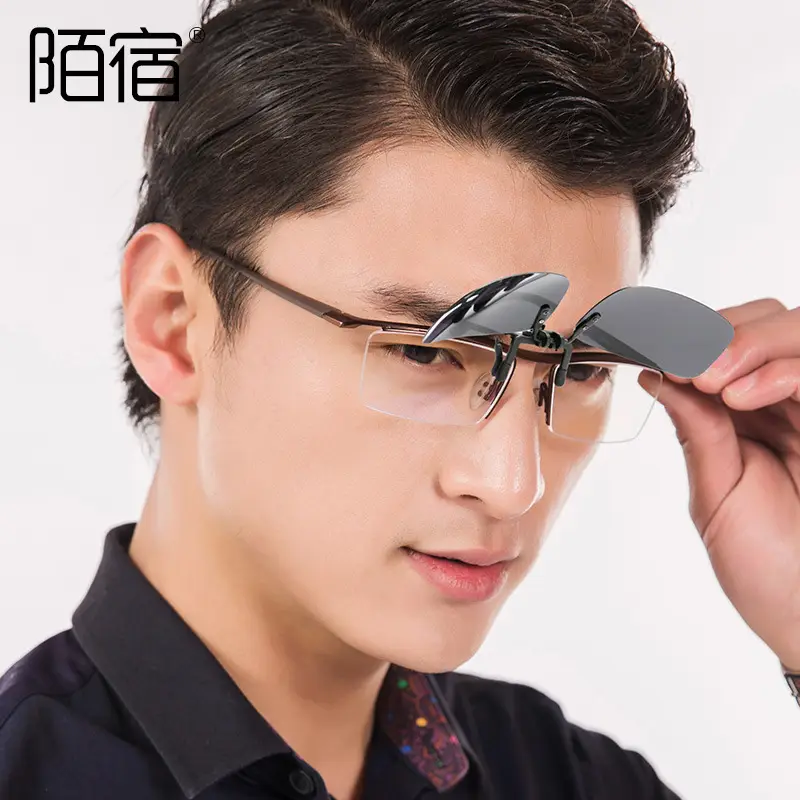 Clip Sunglasses Myopia Driving Driver Night Vision Polarized