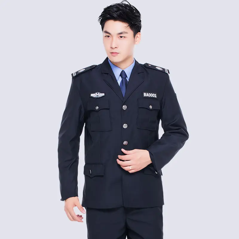 Navy Blue 2019 Long Sleeve Suit Trousers - Image 18