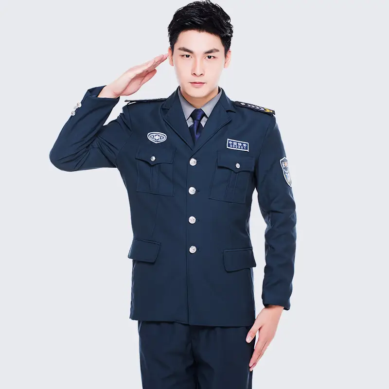 Navy Blue 2019 Long Sleeve Suit Trousers - Image 20