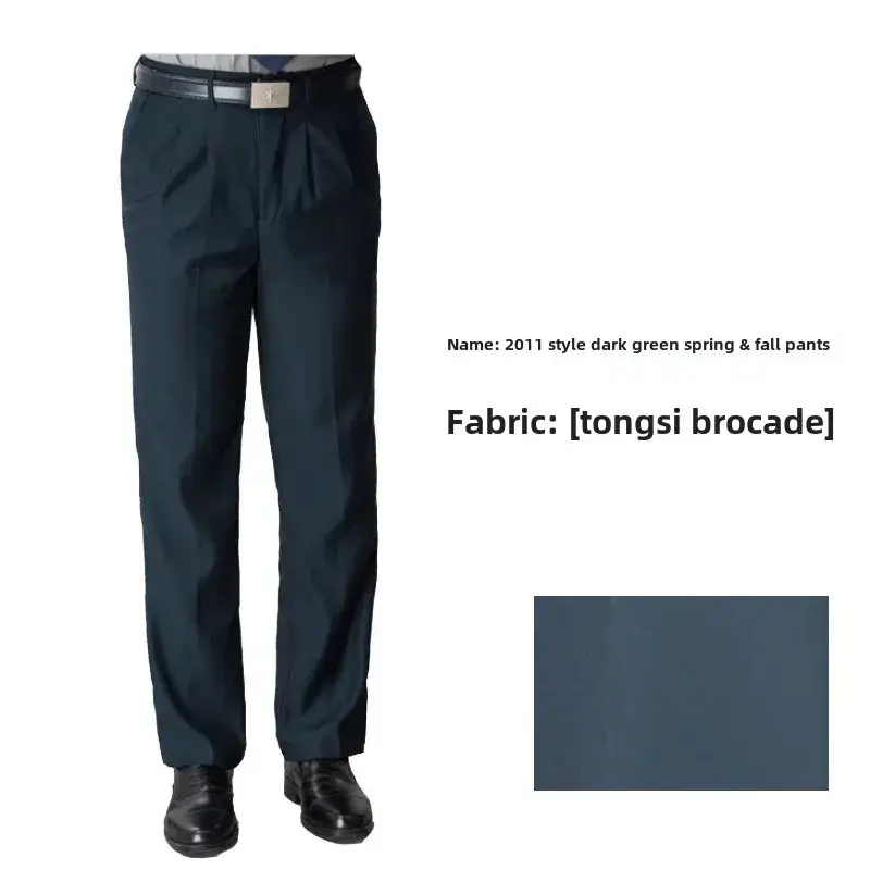 Navy Blue 2019 Long Sleeve Suit Trousers - Image 12