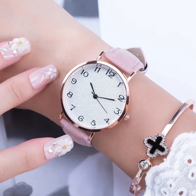 Women's Korean Style Digital Watch with Rose Gold Dial