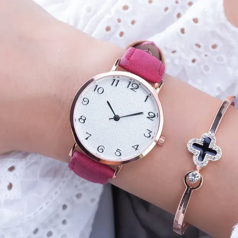 Women's Korean Style Digital Watch with Rose Gold Dial