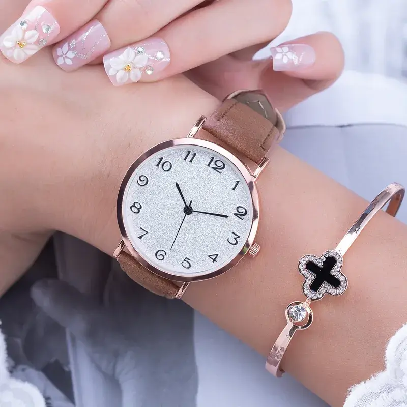 Women's Korean Style Digital Watch with Rose Gold Dial