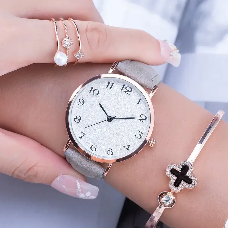 Women's Korean Style Digital Watch with Rose Gold Dial