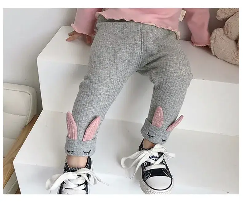 Girls Fleece Lined Leggings 0-3Yr Korean Style — feature 14