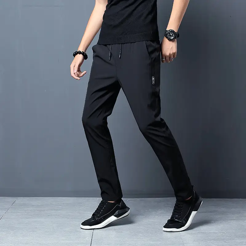 Men's Slim Black Sweatpants 2025 Korean Style - Image 5
