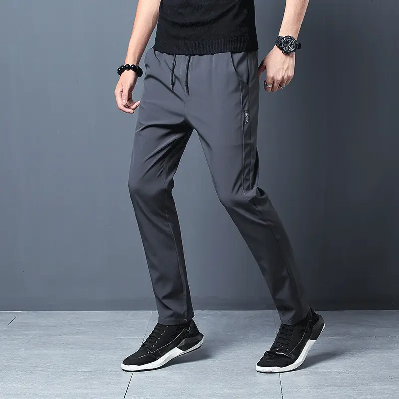 Men's Slim Black Sweatpants 2025 Korean Style - Image 6