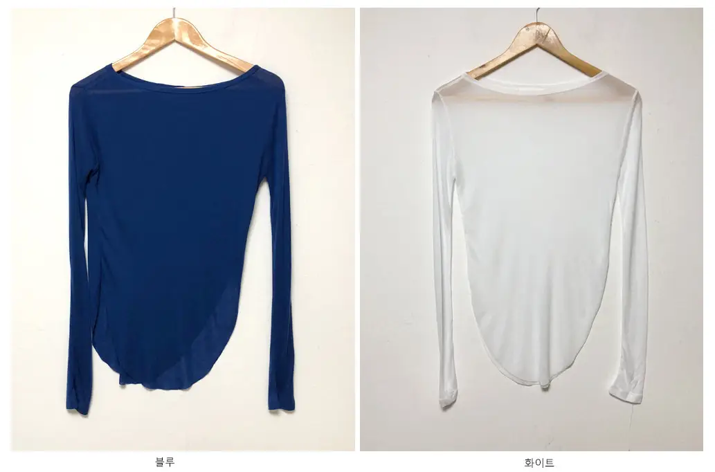 Women's Long Sleeve T-Shirt Olive Green with Transparent Lining — feature 17