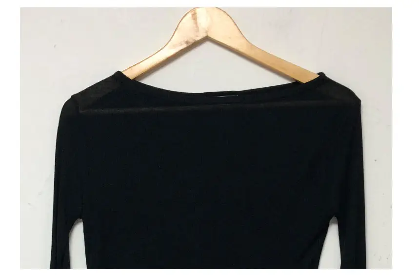 Women's Long Sleeve T-Shirt Olive Green with Transparent Lining — feature 18