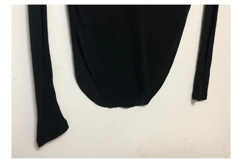 Women's Long Sleeve T-Shirt Olive Green with Transparent Lining — feature 19