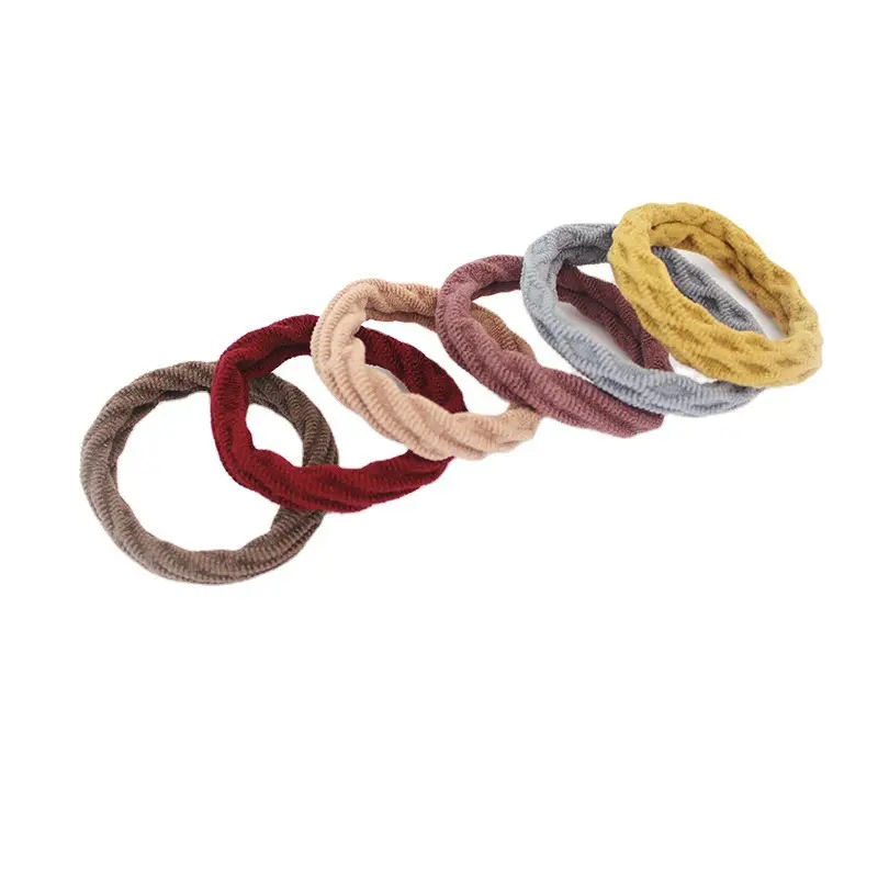 20-Pack Coarse High Elastic Towel Hair Rope in Multiple Colors - Image 5