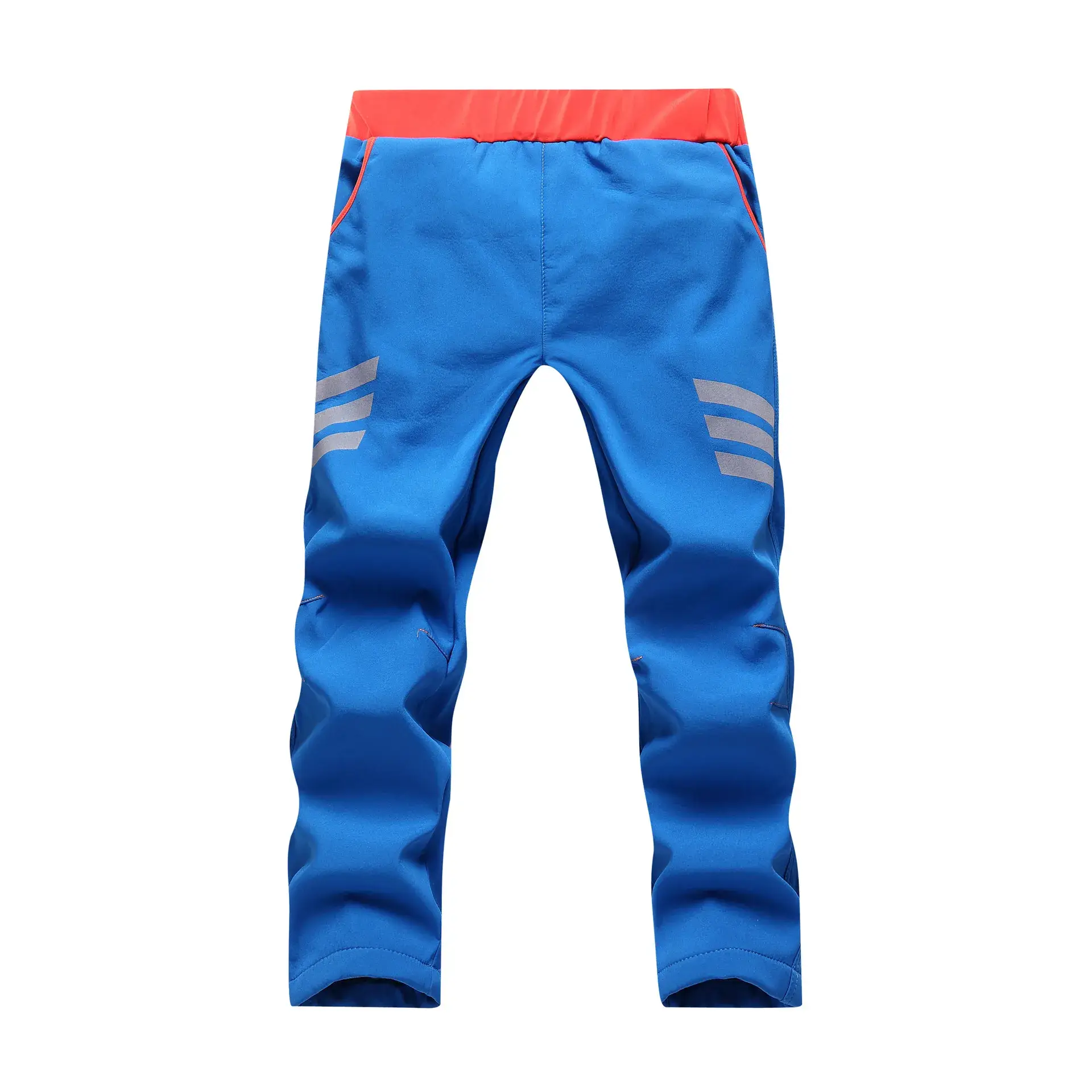 Kids Ski Pants Black Red Velvet Padded Large - Image 9